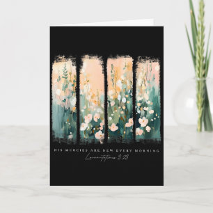 His Mercies Are New Every Morning Christian Jesus Card