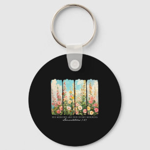 His Mercies Are New Every Morning Christian Jesus Key Ring