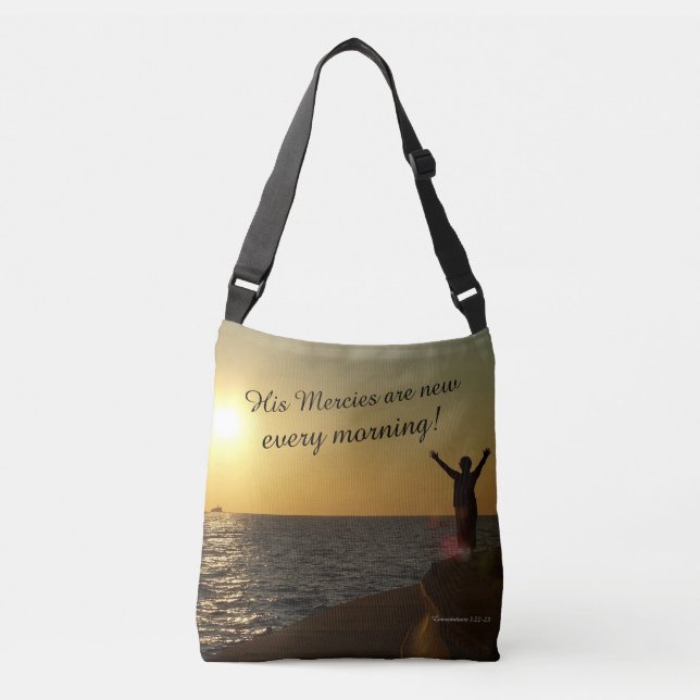 His Mercies Are New Every Morning Crossbody Bag (Front)