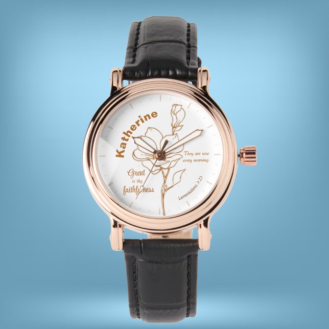 His mercies are new every morning custom name watch (Creator Uploaded)