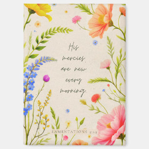 His Mercies Are New Every Morning Lamentations 3:2 Magnet
