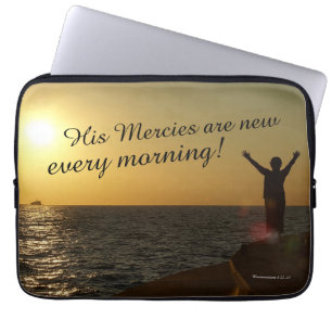 His Mercies Are New Every Morning Laptop Sleeve