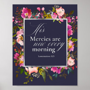 His Mercies Are New Every Morning Poster
