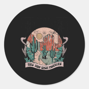 His Mercy Are New Every Morning Christian Design Classic Round Sticker