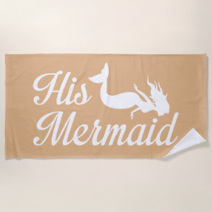 His Mermaid Beach Towel