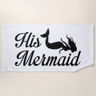 His Mermaid Beach Towel