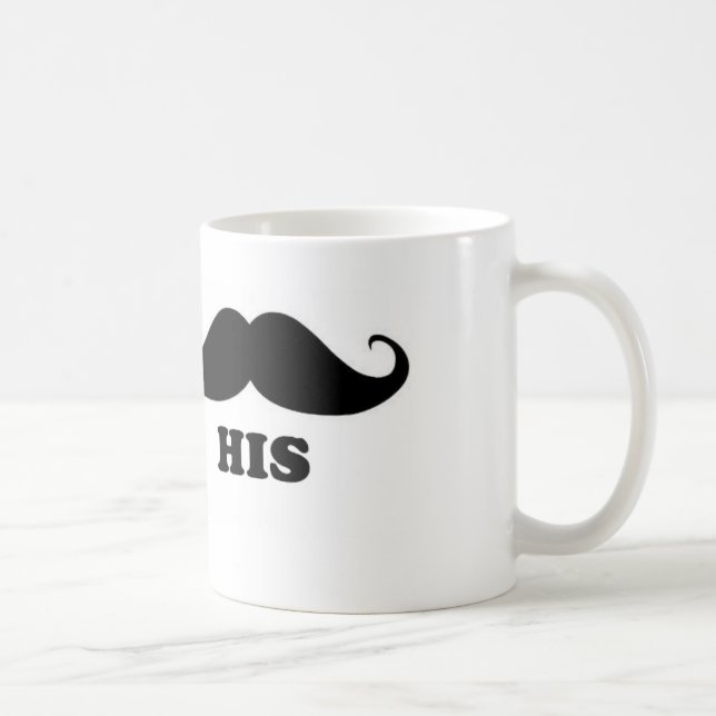 HIS  Moustache Mug (Right)