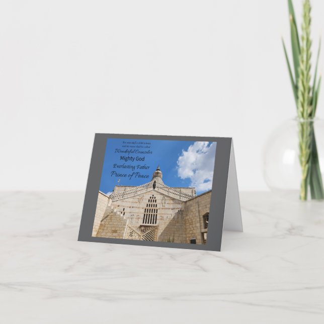 His Name is Wonderful Counselor Card (Front)