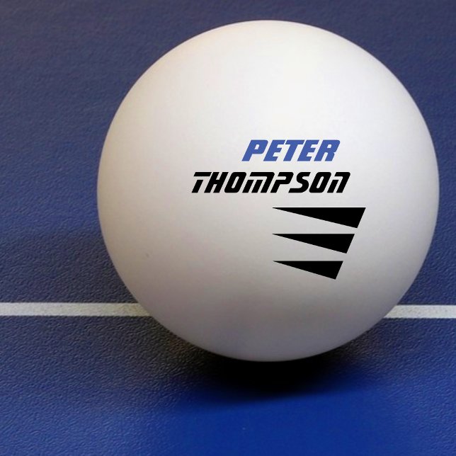his name logo table tennis ping pong ball (Creator Uploaded)