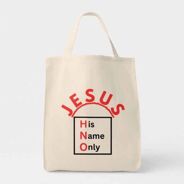 His Name Only - Tote Bag (Front)