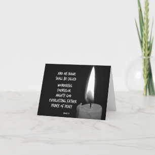 HIs name shall be Prince of Peace Bible Verse Holiday Card