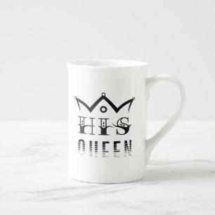 His Queen Bone China Mug