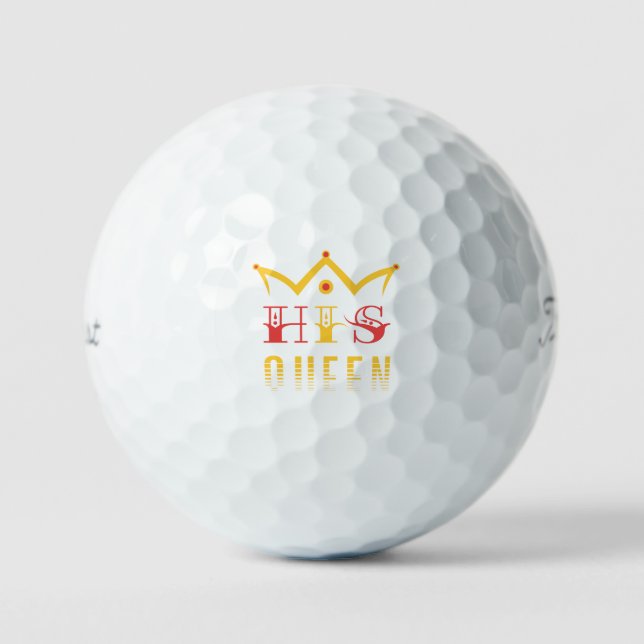 His Queen Golf Balls (Front)