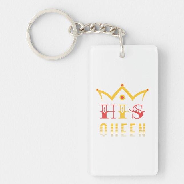 His Queen Key Ring (Front)
