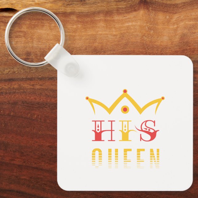 His Queen Key Ring (Front)
