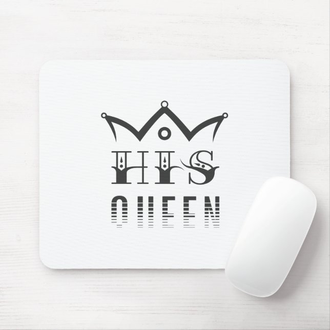 His Queen Mouse Pad (With Mouse)