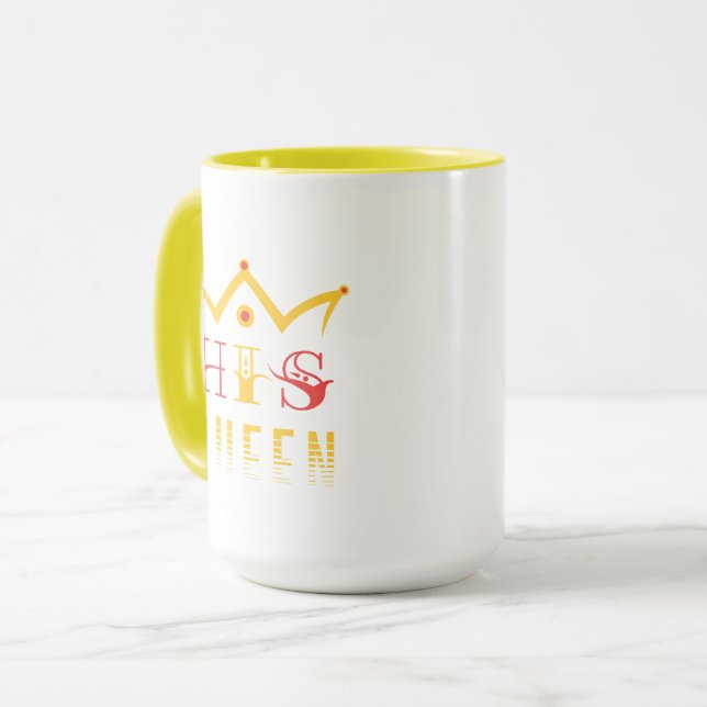 His Queen Mug (Front Left)