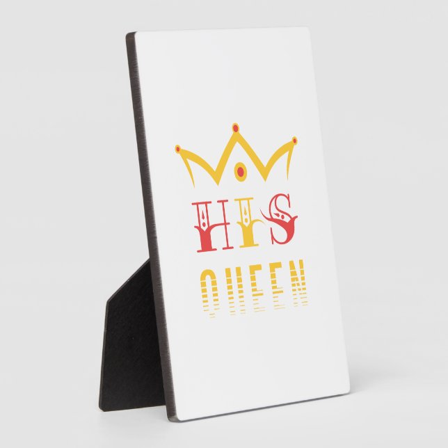 His Queen Plaque (Side)
