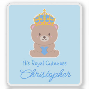 His Royal Cuteness Funny Cute Personalised Baby