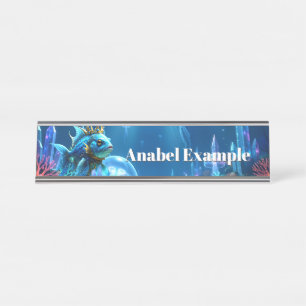 His Royal Fishness Desk Name Plate