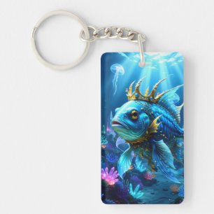 His Royal Fishness Key Ring