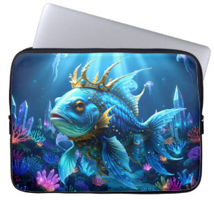 His Royal Fishness Laptop Sleeve