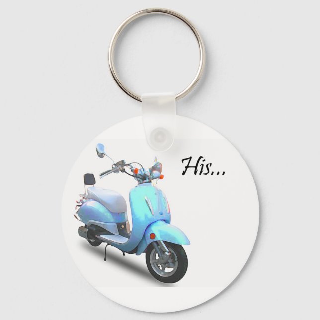 His Scooter Key Ring (Front)