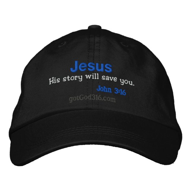 His story will save you gotGod316.com Wool Embroidered Hat (Front)