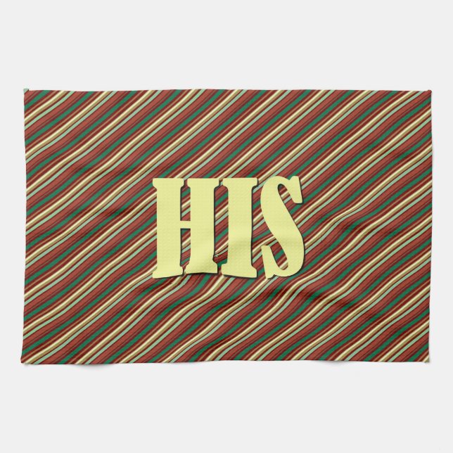 HIS TEA TOWEL (Horizontal)