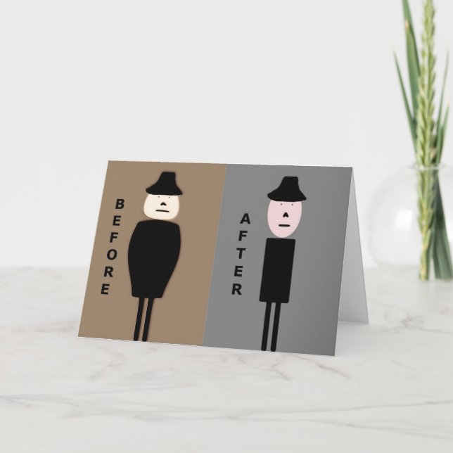 His Weight Loss Encouragement Before After Card (Front)