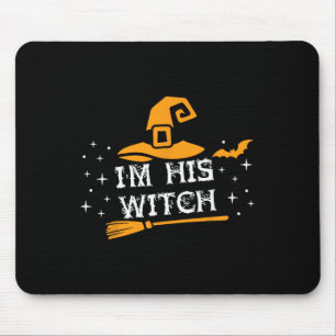 His Witch Matching Couples Halloween Costume For C Mouse Pad