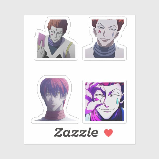 hisoka hunter x hunter anime sticker pack  (Sheet)