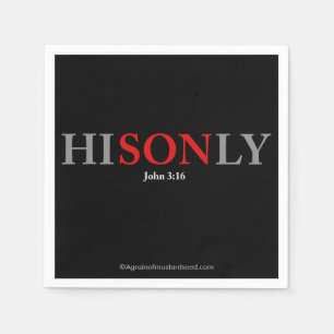 HISONLY John 3:16 Napkin