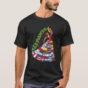 Hispanic All Countries Women Heritage Latino Count T-Shirt
