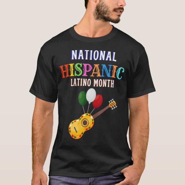 Hispanic Ceremony Month Prideful Latin Spanish Ami T-Shirt (Front)