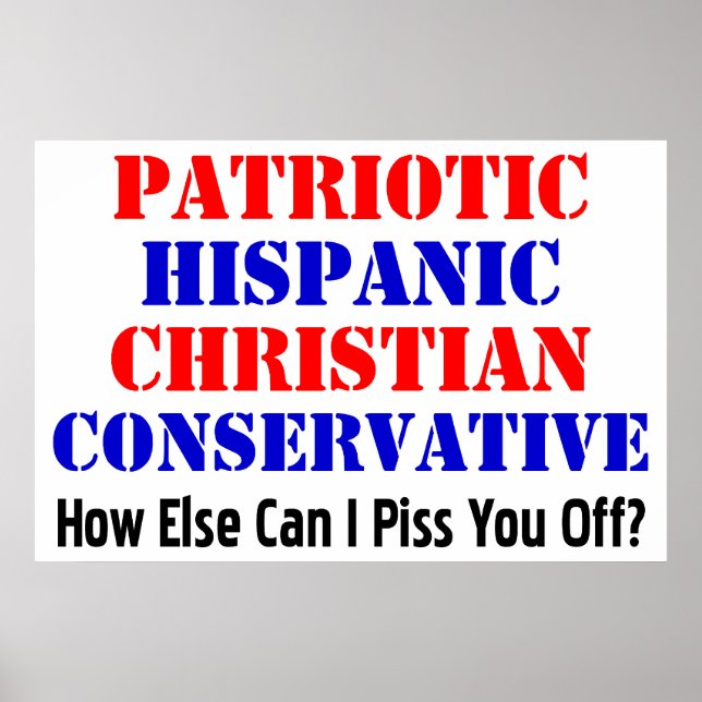 Hispanic Conservative! Poster (Front)