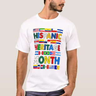 Hispanic Heritage Month All Countries T-Shirt