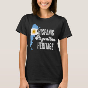Hispanic Heritage Month Argentina Flag Argentinia T-Shirt