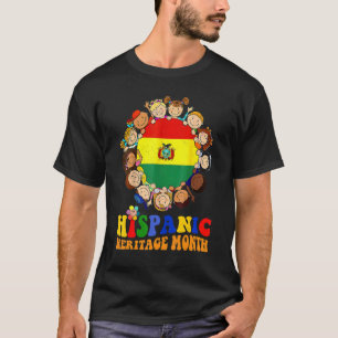 Hispanic Heritage Month Bolivia Kids Boys Girls T-Shirt