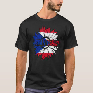 Hispanic Heritage Month Boricua Puerto Rico Flag S T-Shirt