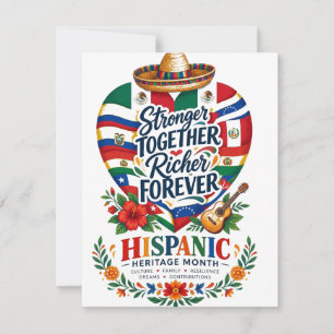 Hispanic Heritage Month Coastal Celebration Invitation