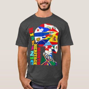 Hispanic Heritage Month Countries Latino Flags For T-Shirt