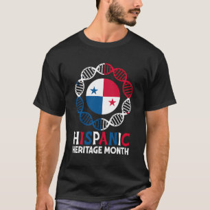 Hispanic Heritage Month Dna Panama Patriotic Herit T-Shirt