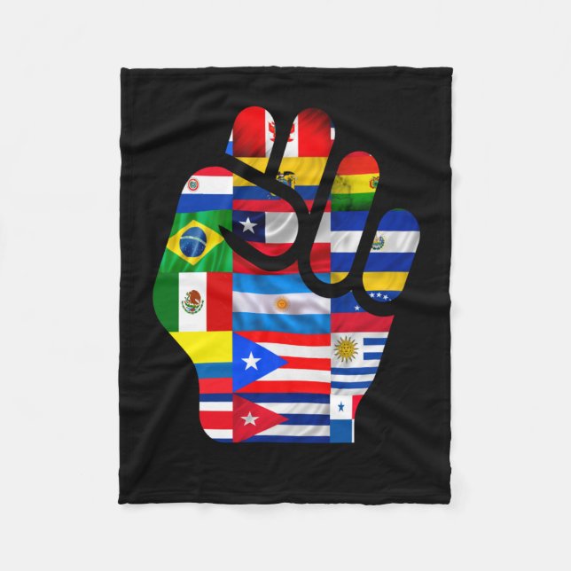 Hispanic Heritage Month  Fleece Blanket (Front)