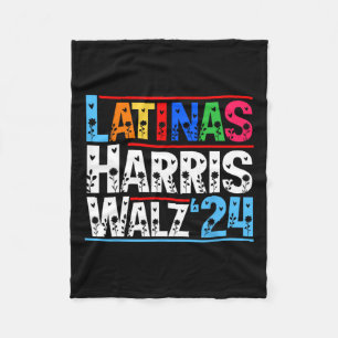 Hispanic Heritage Month Floral Latinas For Harris Fleece Blanket