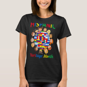 Hispanic Heritage Month For Kids Latino Countries T-Shirt