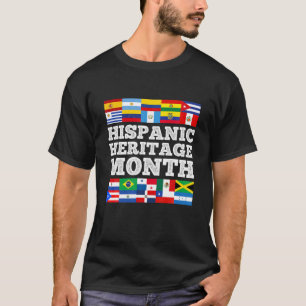 Hispanic Heritage Month Latin American Countries F T-Shirt