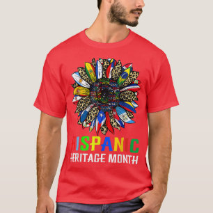 Hispanic Heritage Month Latino Countries Flags Sun T-Shirt