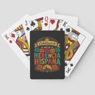 Hispanic Heritage Month Latino Culture Celebration Playing Cards