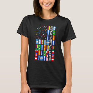 Hispanic Heritage Month Latino Flag All Countries T-Shirt